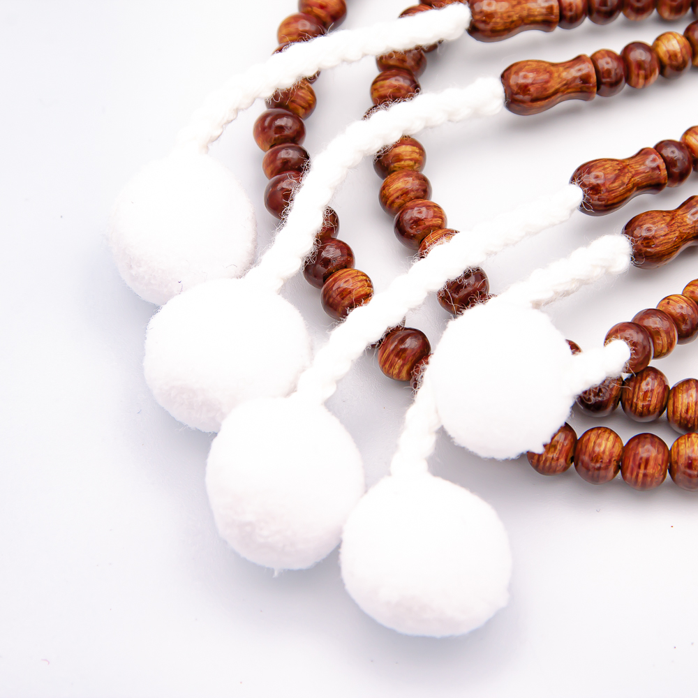 念珠　浅蘇芳　数珠 ファイン念珠 女性用・8寸 絹房・小田巻 樹脂製 創価学会 数珠